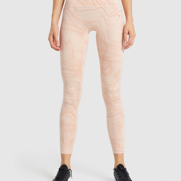 Gymshark GS Power Support leggings scrunch butt XS peach - Picture 10 of 11